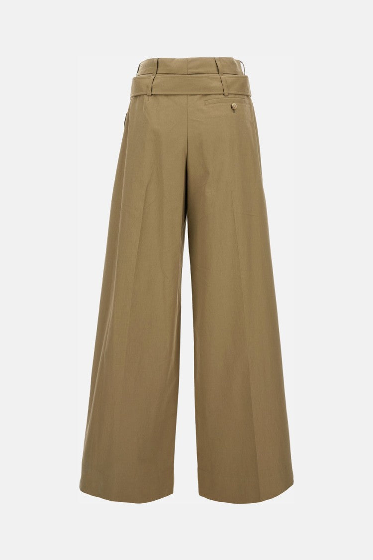 Simone Rocha Pleated Wide-Leg Trousers