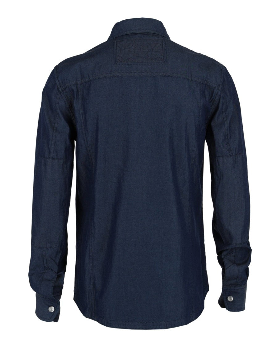 Ferragamo Denim Zipper Shirt