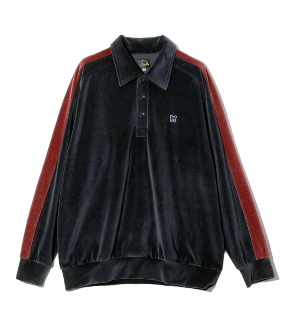 Needles Long-Sleeve Polo Shirt With Contrast Stripes