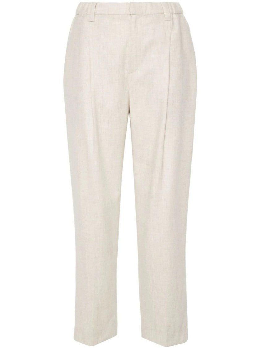 Brunello Cucinelli Tailored High-Waisted Trousers With Straight Leg