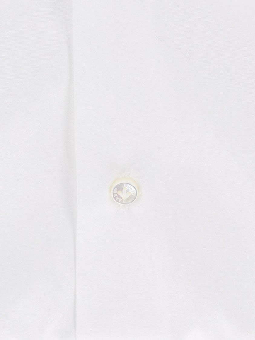 Barba Napoli White Cotton Classic Shirt