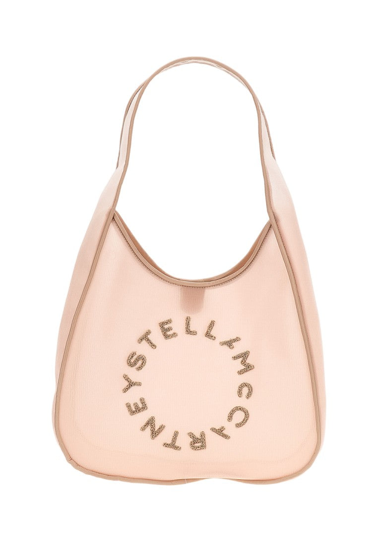 Stella Mccartney Logo Large Hobo Bag Mesh