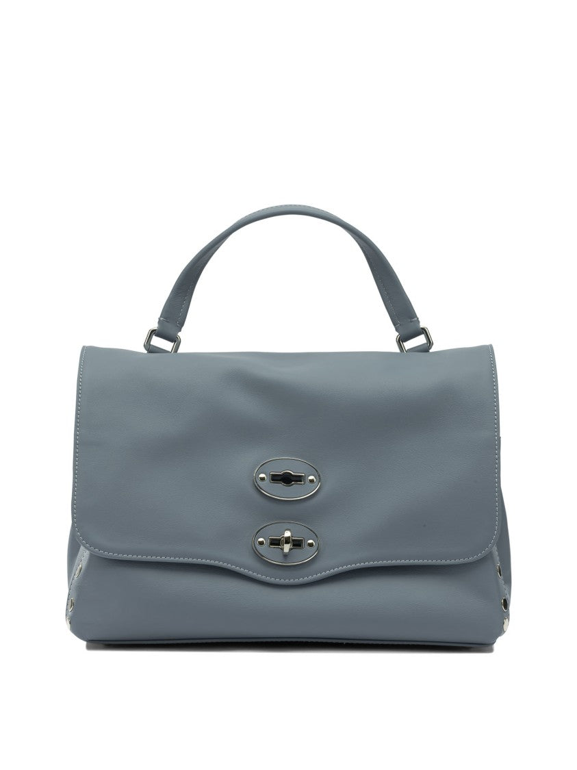 Zanellato Structured Leather Handbag With Turn-Lock Closure