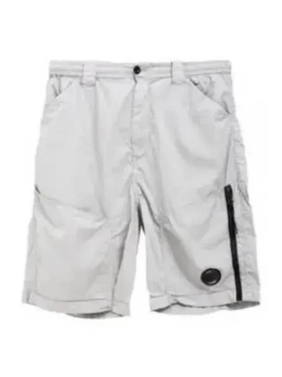 C.P. Company Grey Shorts With Zippered Pocket And Accent Patch