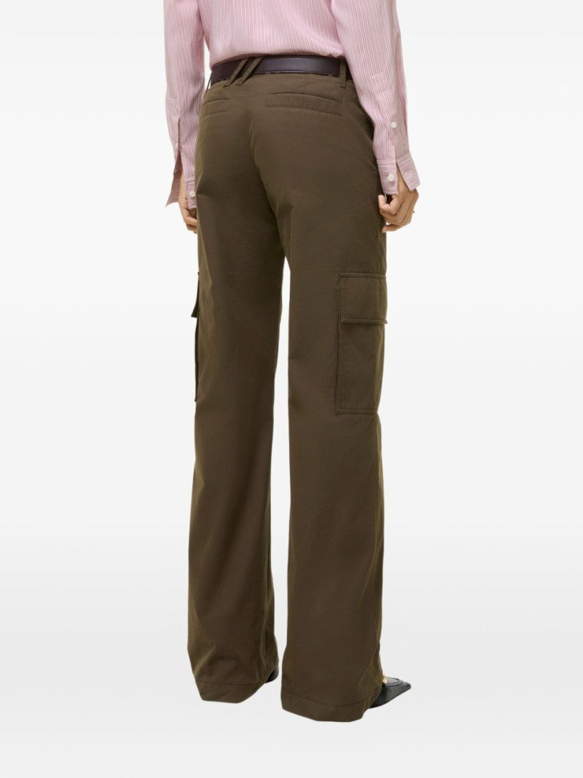 Burberry Gabardine Cargo Trousers With Multiple Pockets And Classic Fit