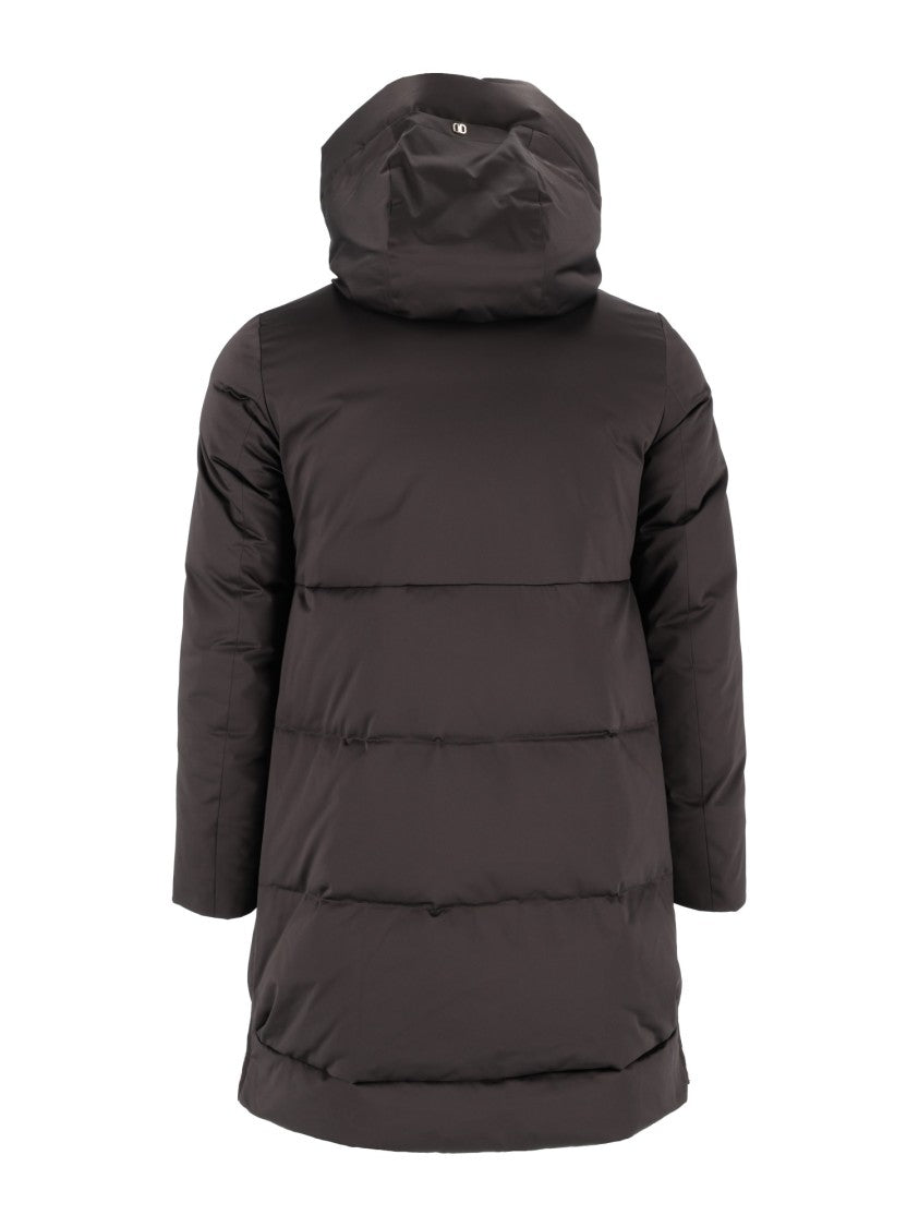 Duno Padded Jacket With High Collar And Quilted Design