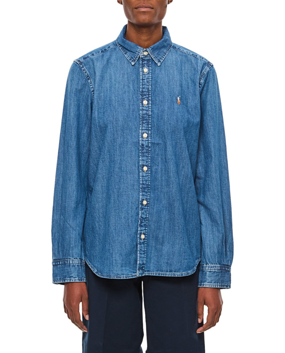 Polo Ralph Lauren Denim Long-Sleeve Shirt With Classic Button Placket