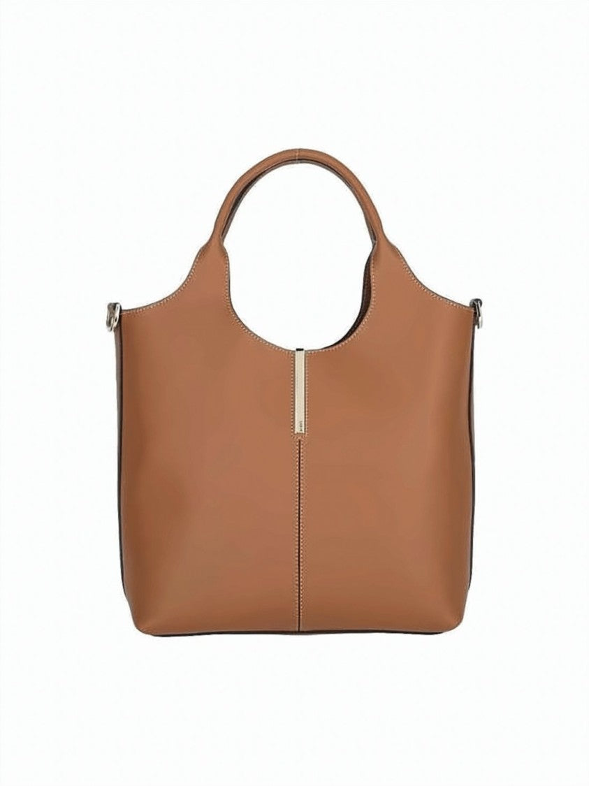 Tod's Structured Smooth Calf Leather Tote Bag