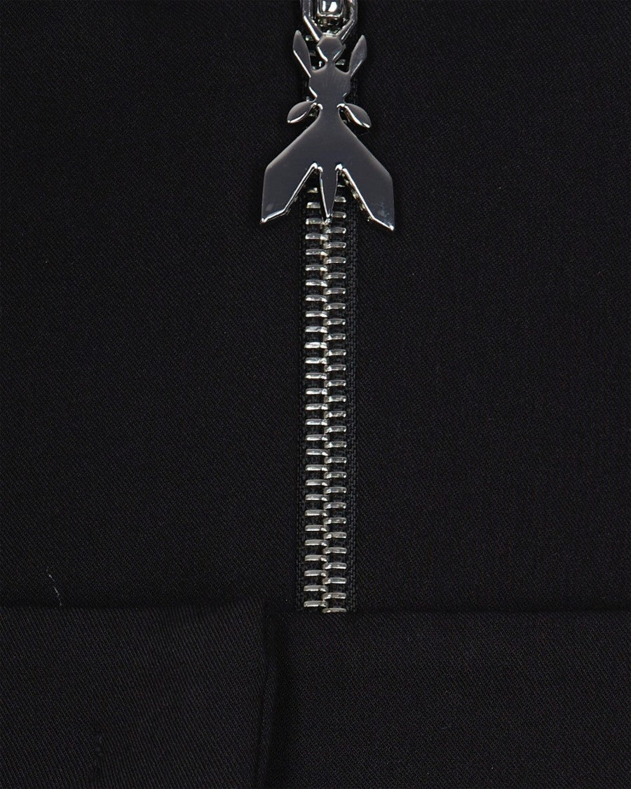 Patrizia Pepe High-Waisted Baggy Pants With Corset Design And Layered Detail