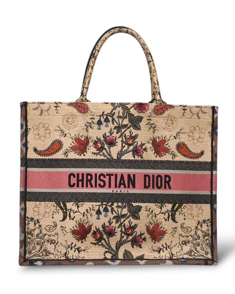 Dior Book Tote Large Flowers Multicolor