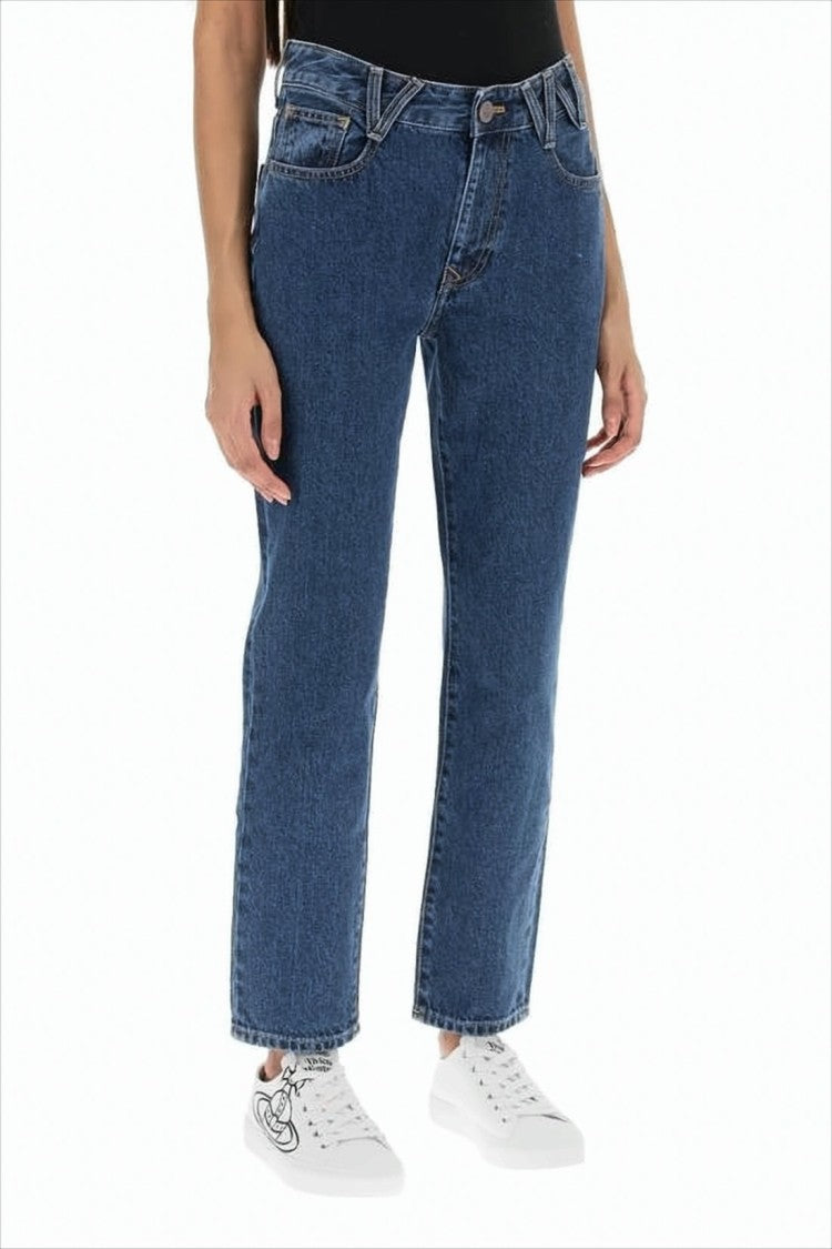 Vivienne Westwood Straight-Leg Denim Pants With Blue Wash