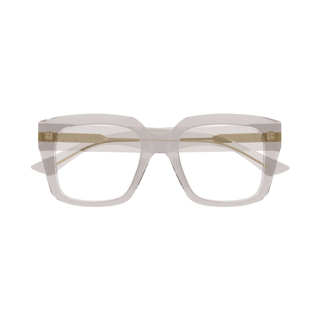 Bottega Veneta Bv1409o Translucent Oversized Square Frame Eyeglasses