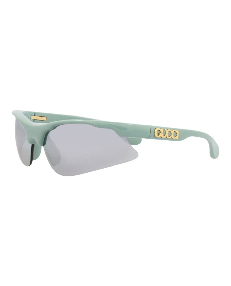 Gucci Shield-Frame Injection Sunglasses