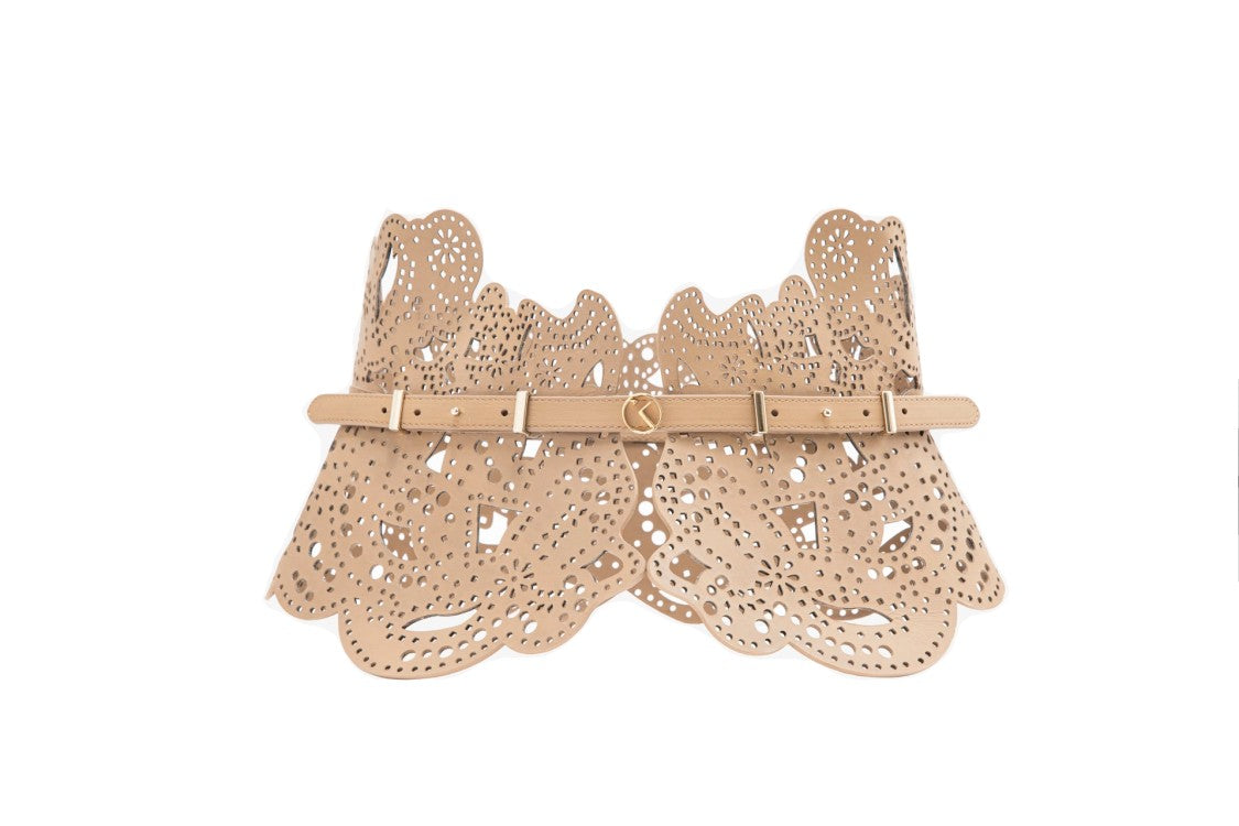 Saiid Kobeisy Perforated Leather Belt