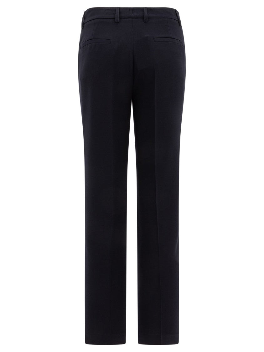 F.It Tailored Blue Trousers With Straight-Leg Silhouette