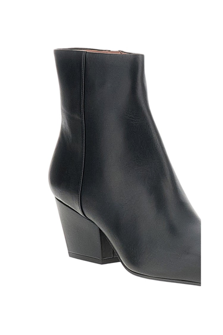 Paris Texas Black Jane Calf Leather Boots