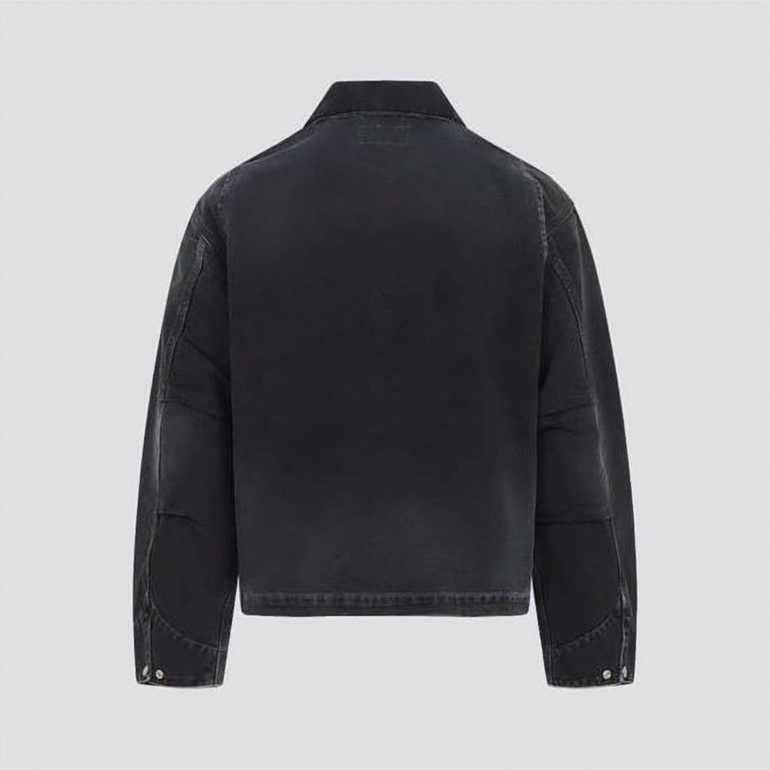 Carhartt Wip Workwear-Inspired Black Cotton Carhartt Wip Jacket
