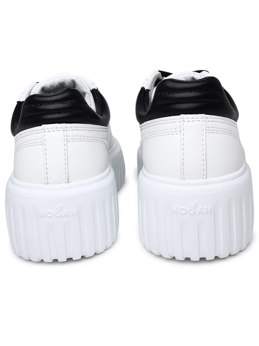 Hogan White Leather Sneakers