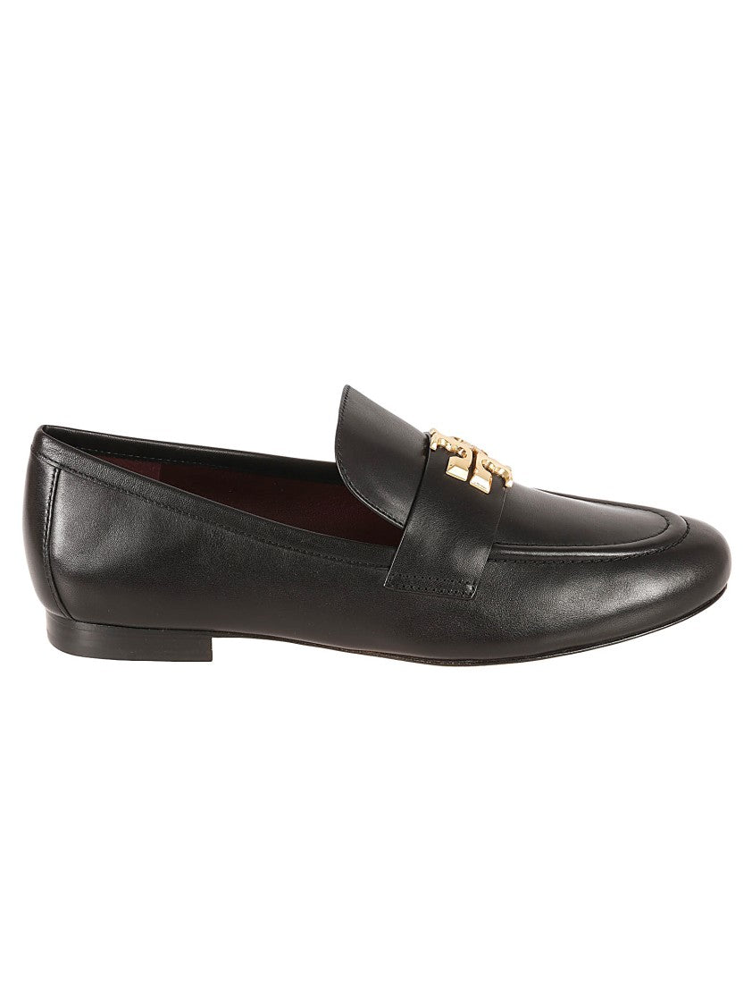 Tory Burch Rounded Toe Leather Tory Burch Flat Shoes