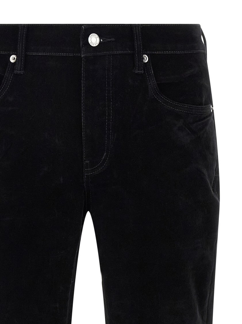 Purple 'P004 Flare Flock Dipped' Jeans