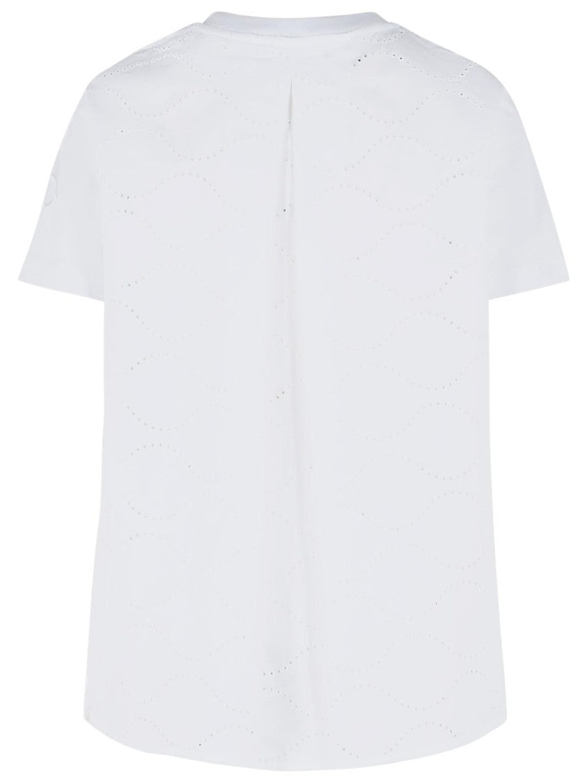 Moncler White Cotton T-Shirt