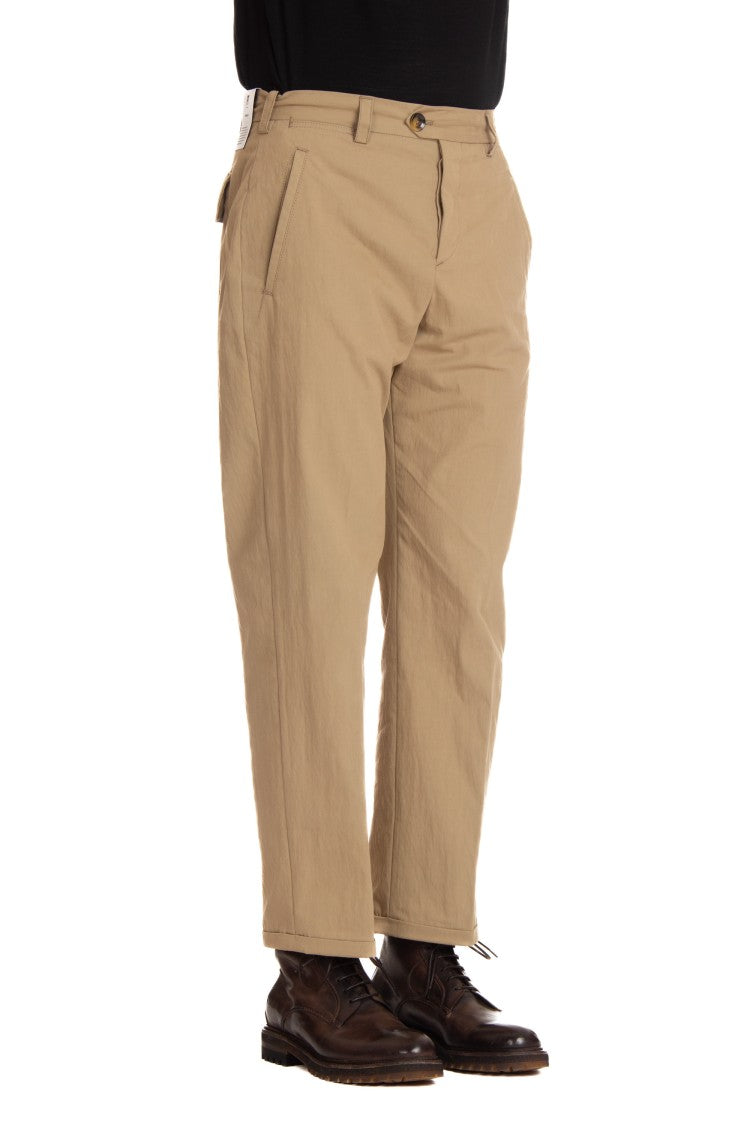 Pt Torino Winter Poplin Trousers The Writer Line
