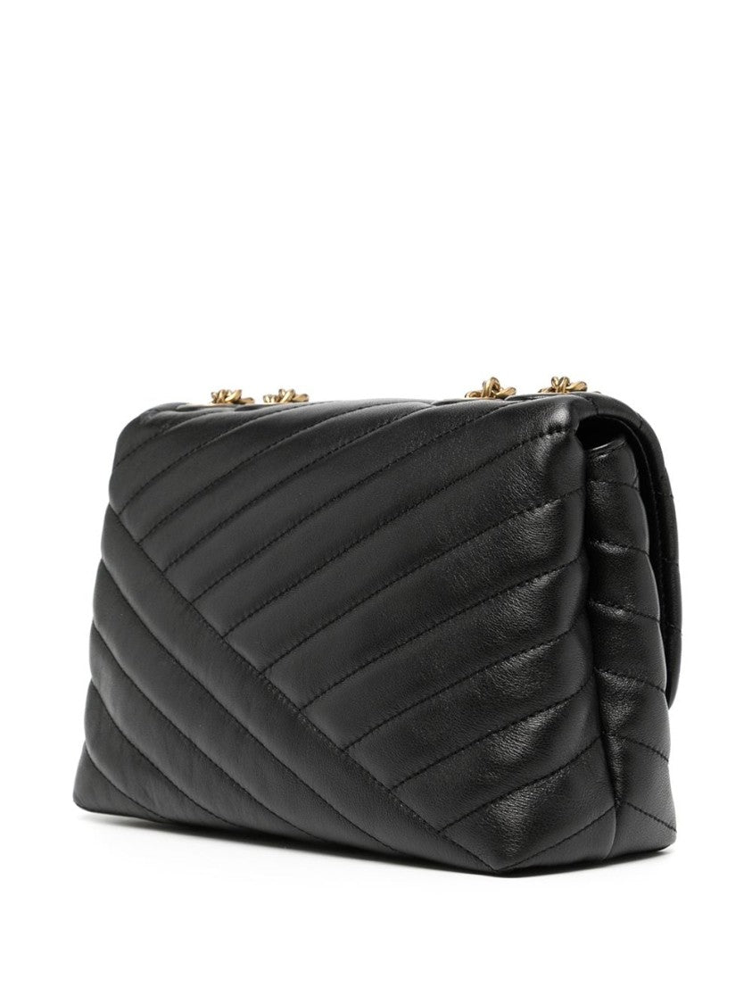 Tory Burch Chevron-Quilted Sheep Leather Shoulder Bag