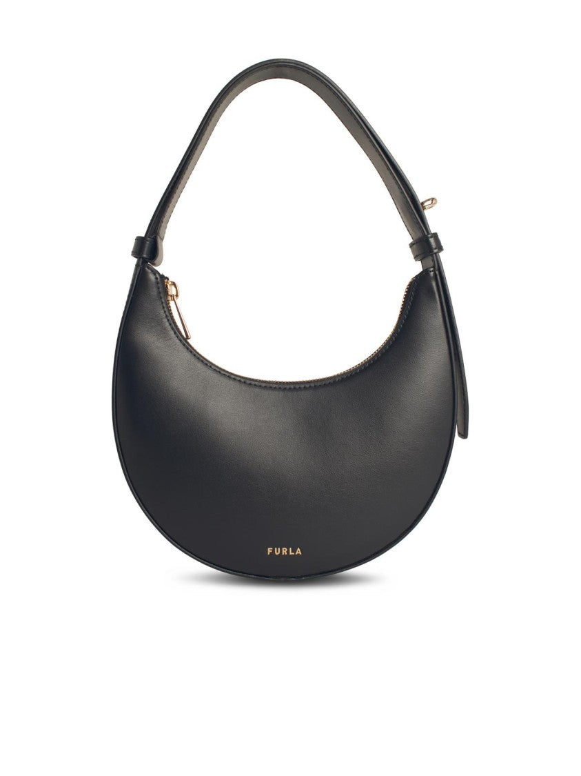 Furla 'Delizia' Mini Bag In Black Leather