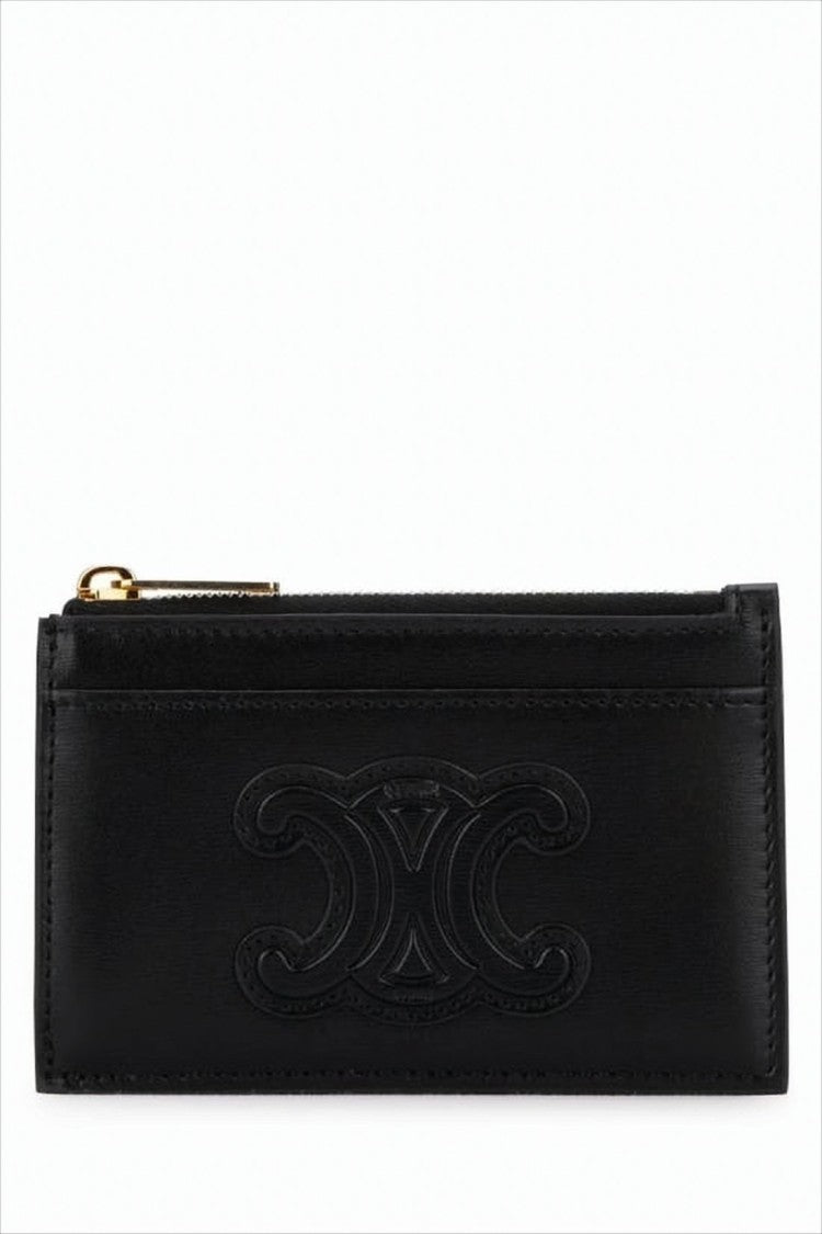 Celine Rectangular Card Wallet In Smooth Calf Leather