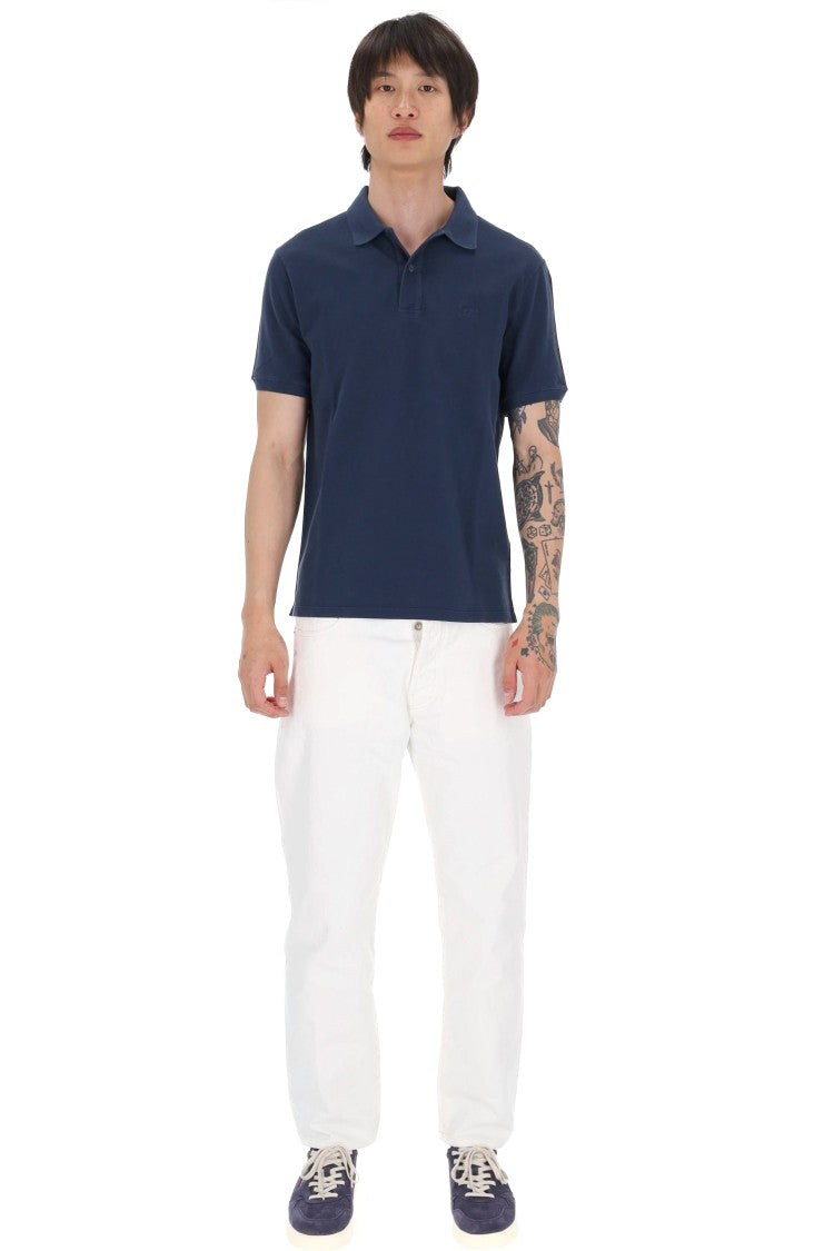 C.P. Company Blue Gauge 24 Cotton Piquet Polo Shirt