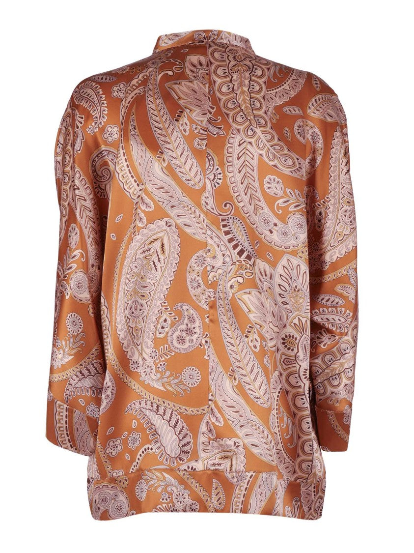 Antonelli Firenze Paisley Pattern Silk Blouse