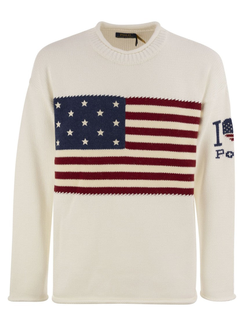 Polo Ralph Lauren I Heart Shirt With Flag
