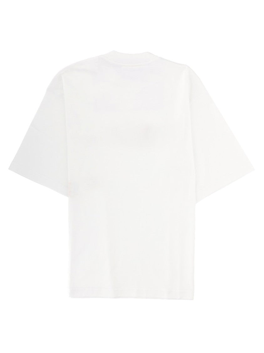 Marni Red Logo Whimsical R Cotton T-Shirt