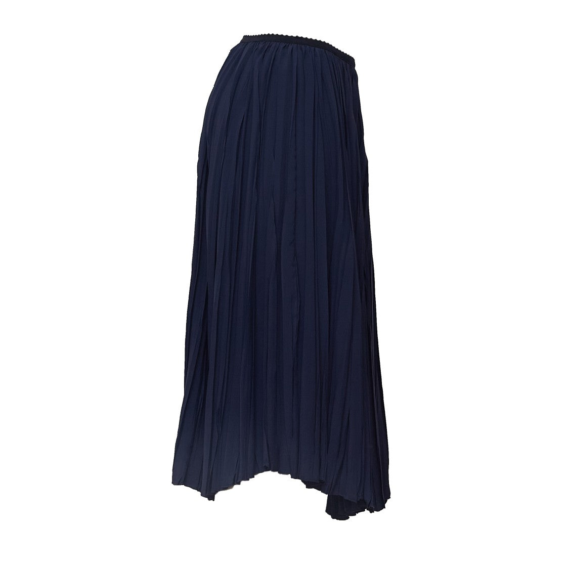 N°21 Pleated Midi Skirt With Elastic Waistband And Flowing Silhouette