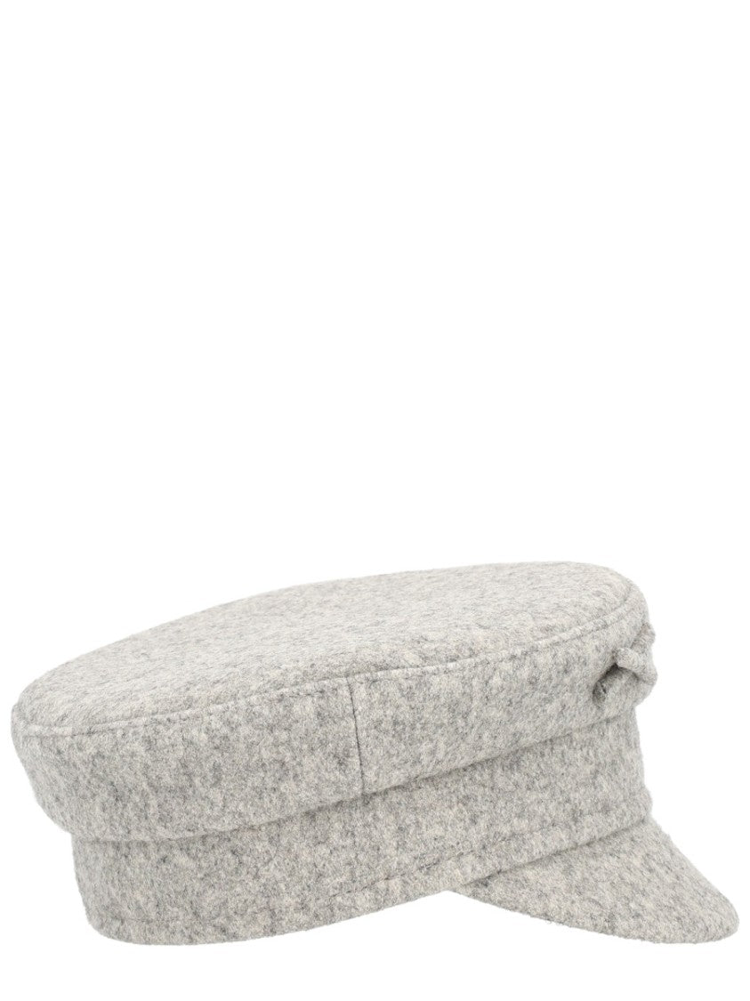 Ruslan Baginskiy Textured Wool-Blend Baker Boy Hat
