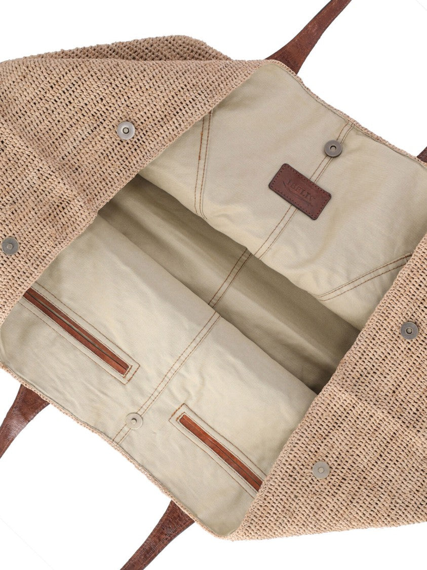Ibeliv Beige Handbag With Structured Base