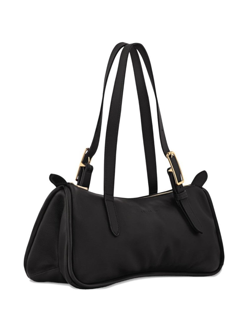 Longchamp Compact Matte Finish Bag With Adjustable Strap
