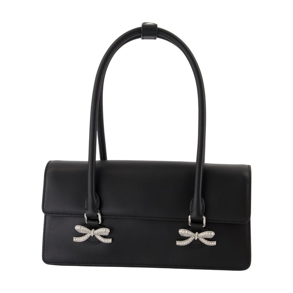 Self-Portrait Soft Shoulder Bag - Leather - Black