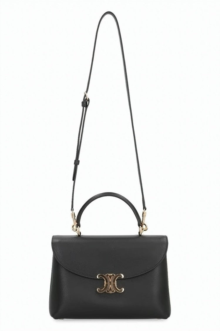 Celine Medium Nino Bag In Supple Calfskin With Gold Hardware