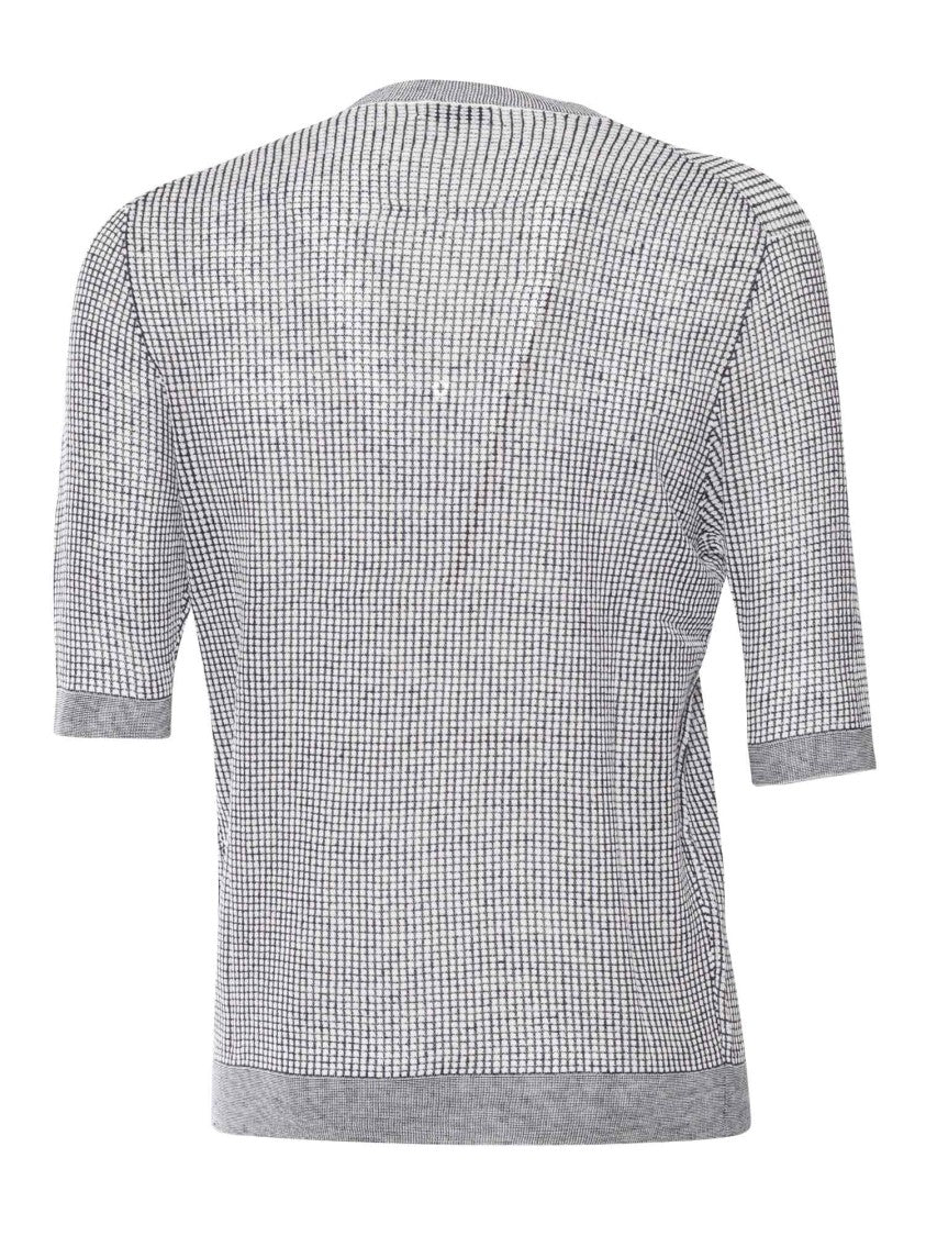 Ballantyne Textured Knit Short-Sleeved Pullover