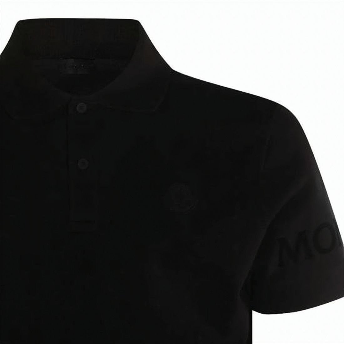 Moncler Moncler Short-Sleeve Polo Shirt With Two-Button Placket