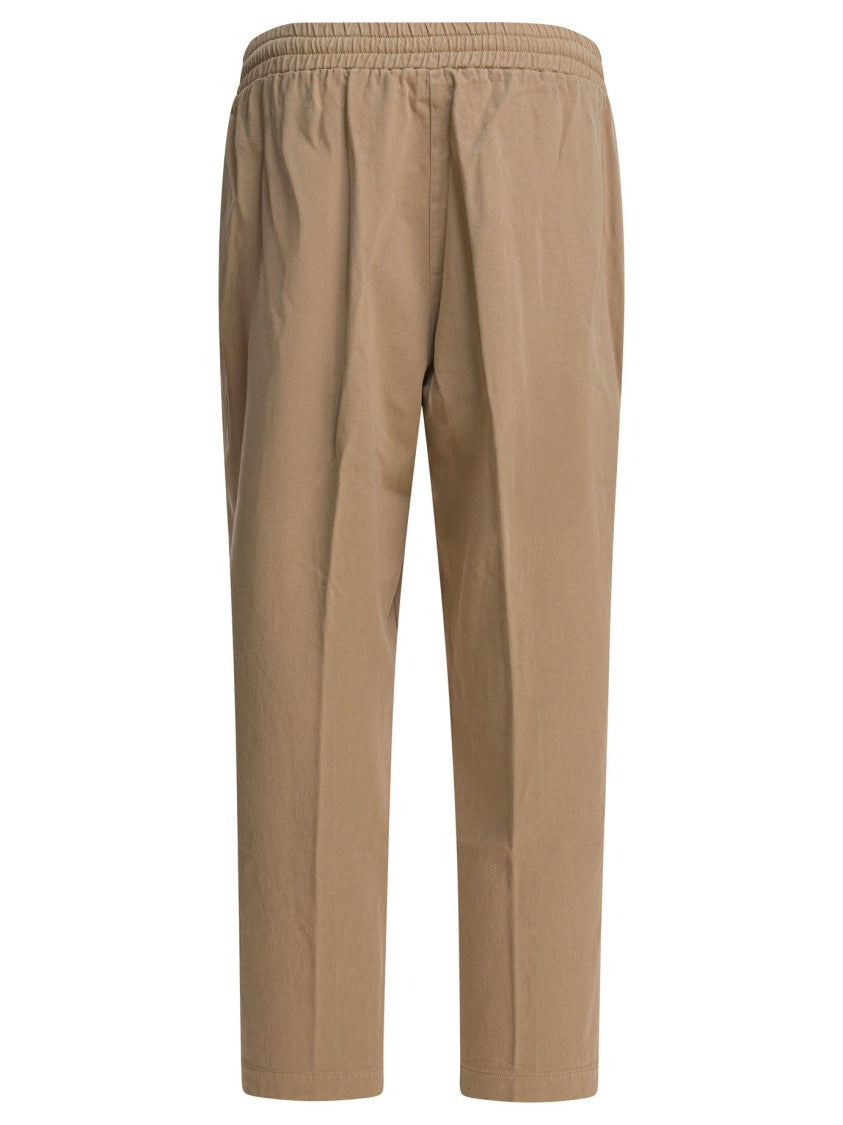Altum Relaxed Fit Beige Trousers With Adjustable Waistband