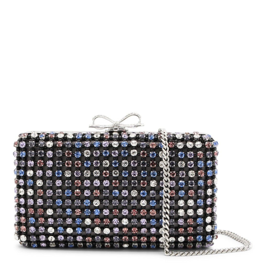 Self-Portrait Multicolor Embellished Clutch