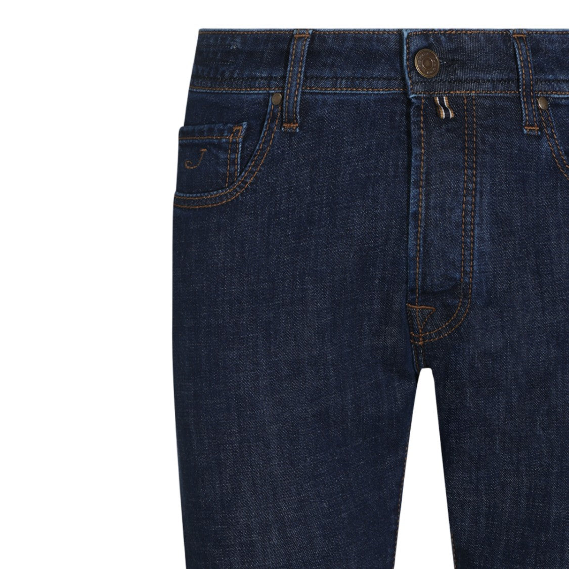Jacob Cohen Deep Indigo Classic Five-Pocket Straight-Leg Jeans
