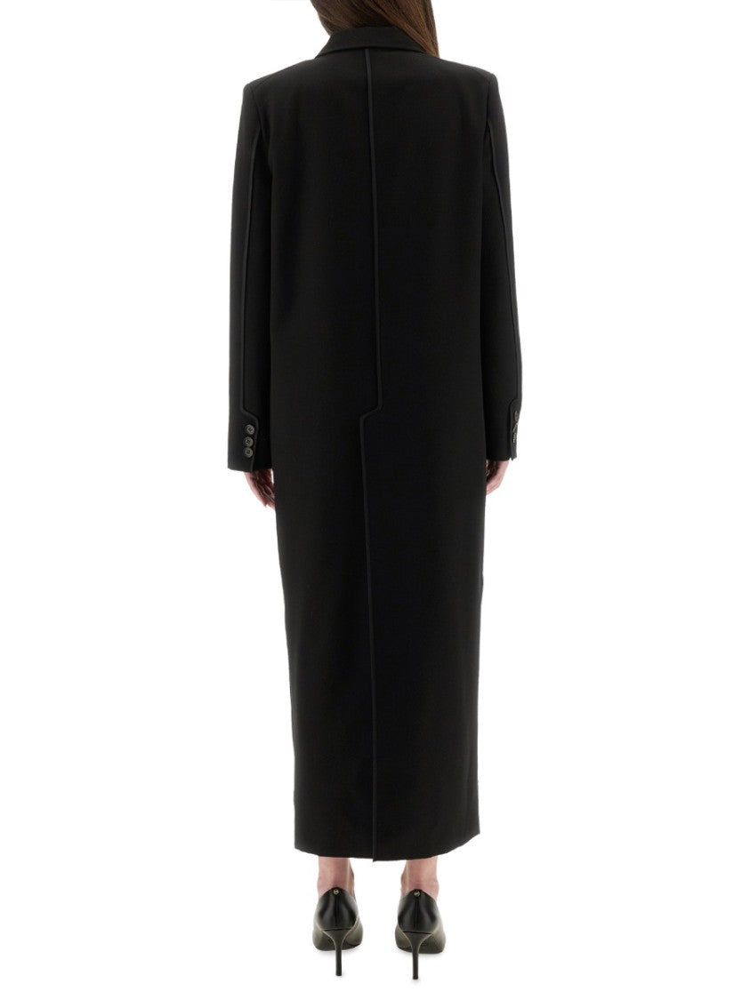 Moschino Long Tailored Coat With Notched Lapel