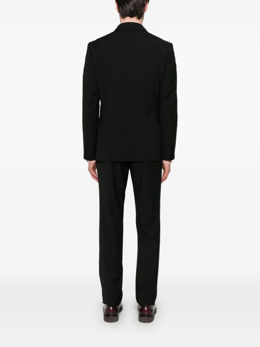 Ermenegildo Zegna Tailored Black Suit With Concealed Fastening