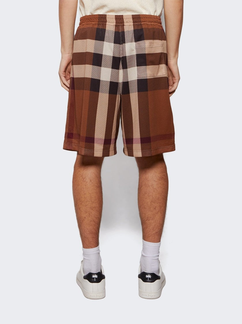 Burberry Classic Check Jersey Shorts In Earthy Tones