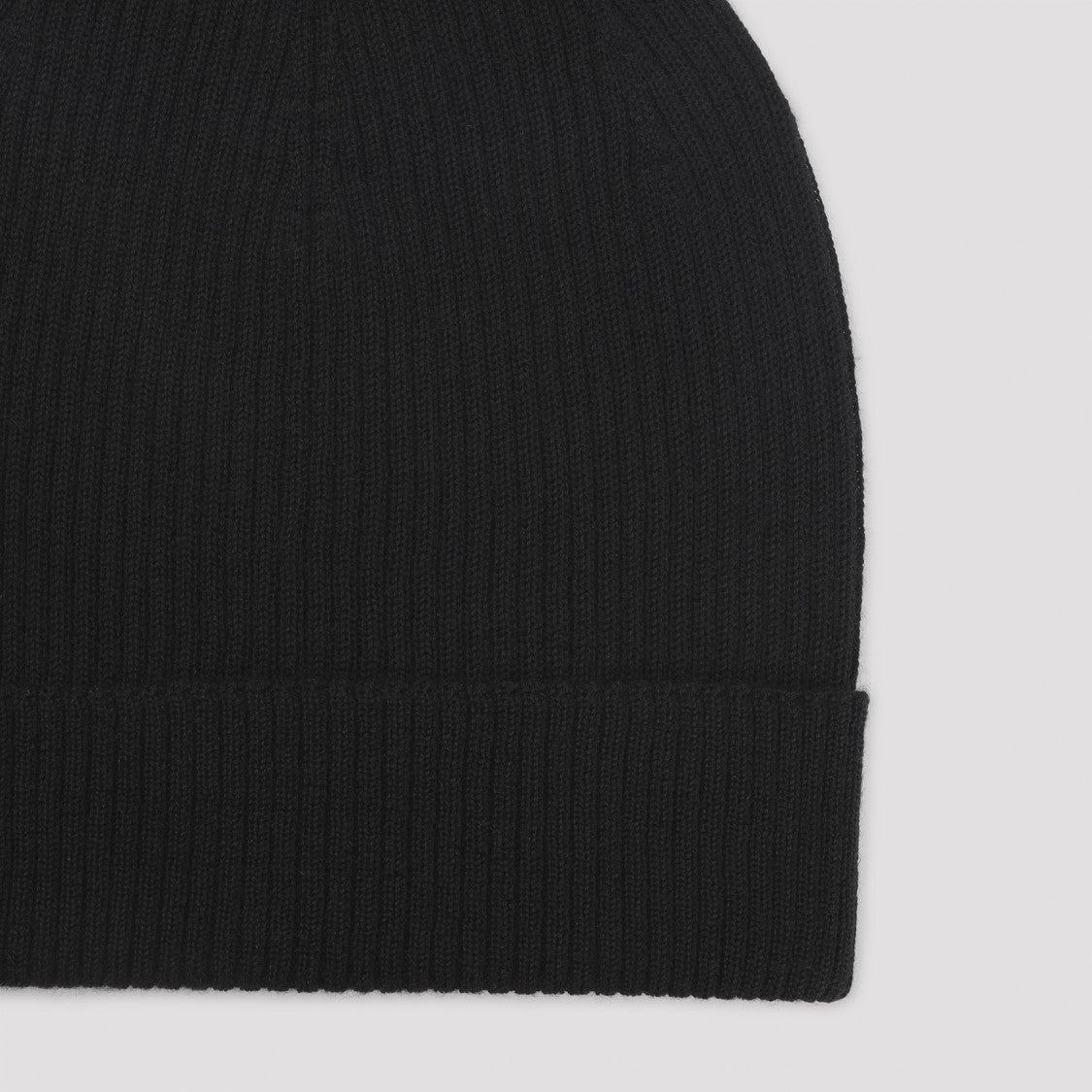 Rick Owens Ribbed Knit Wool Hat