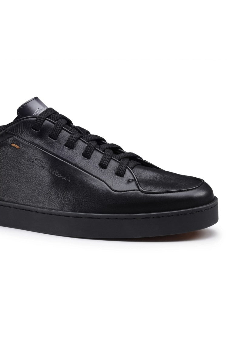 Santoni Lieve Smooth Leather Sneakers