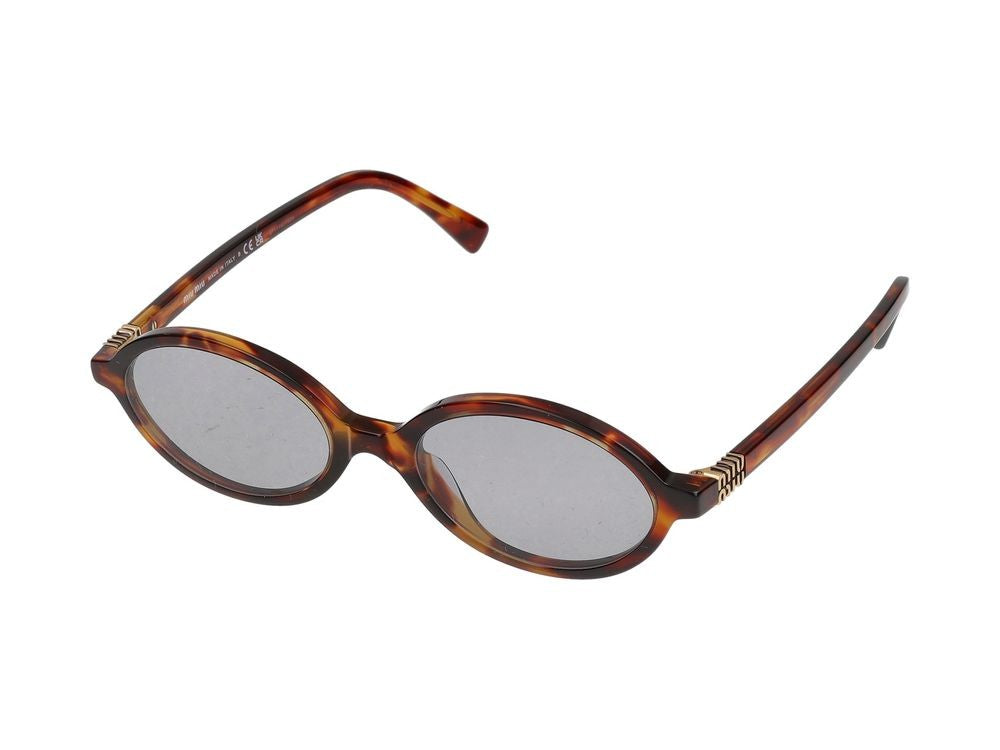 Miu Miu 0Mu 04Zs Oval Acetate Sunglasses